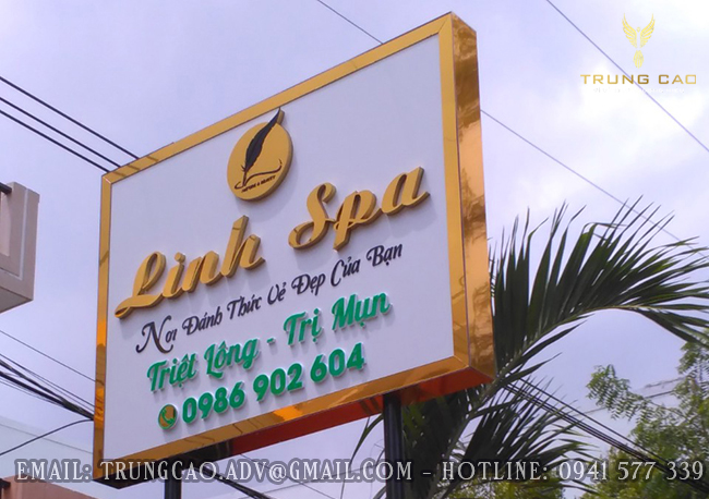 Làm biển quảng cáo spa thẩm mỹ viện đẹp