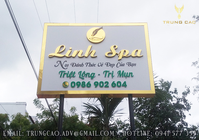 Làm biển quảng cáo spa thẩm mỹ viện đẹp