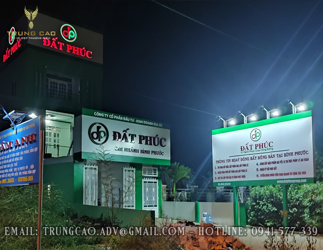 Thi công biển quảng cáo tấm lớn