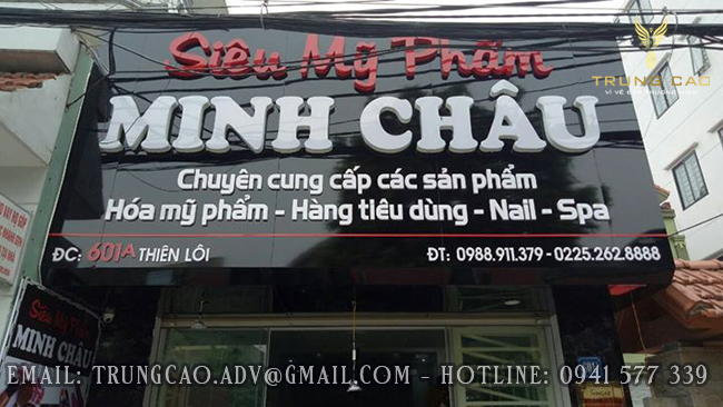 Top mẫu bảng hiệu cho shop mỹ phẩm đẹp