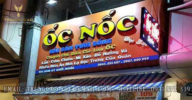 Mẫu biển quảng cáo nhà hàng ăn uống