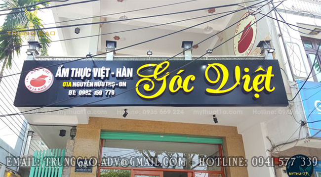 Mẫu biển quảng cáo nhà hàng ăn uống