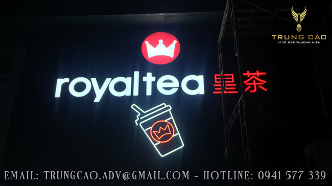 làm biển hiệu quán trà sữa đẹp