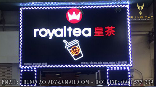 làm biển hiệu quán trà sữa đẹp
