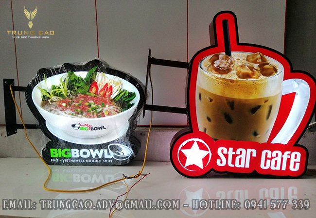 làm biển hiệu quán trà sữa đẹp
