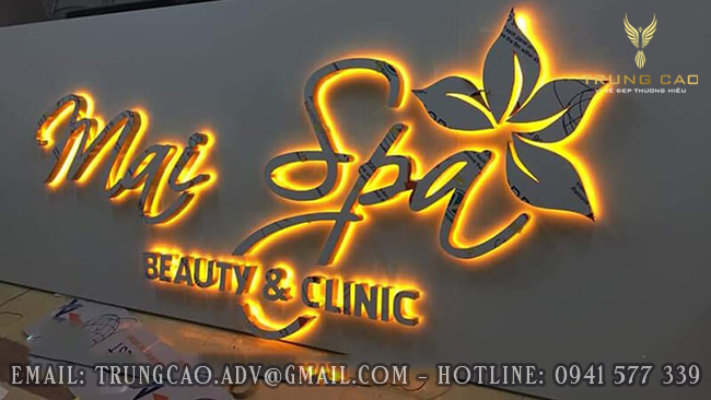 Thi Công Bảng Hiệu Alu gắn chữ nổi đẹp