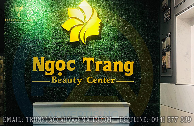 Thi Công Bảng Hiệu Alu gắn chữ nổi đẹp