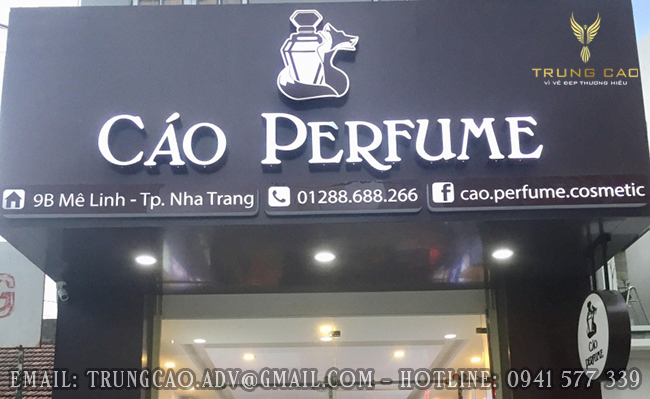 Thi Công Bảng Hiệu Alu gắn chữ nổi đẹp