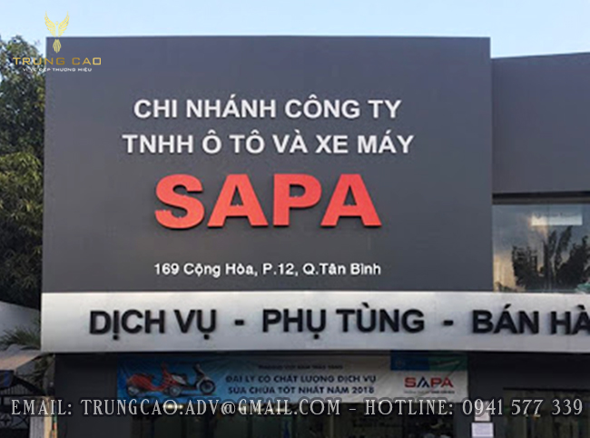 mẫu biển hiệu sửa xe máy rẻ đẹp