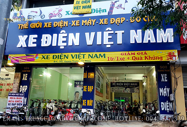 mẫu biển hiệu sửa xe máy rẻ đẹp