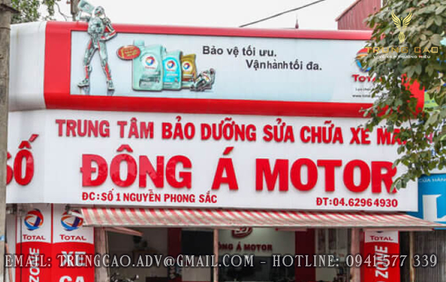 MẪU BIỂN QUẢNG CÁO SỬA XE MÁY ĐỘC – LẠ MẮT