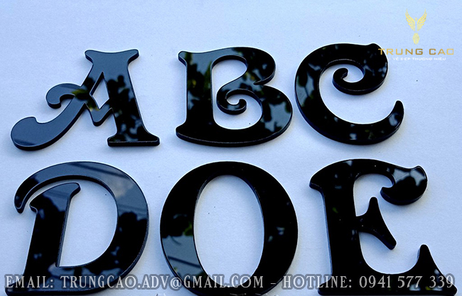 xưởng gia công chữ mica đẹp