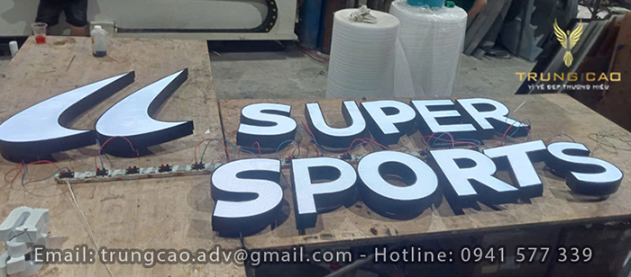 xưởng gia công chữ inox, chữ nổi quảng cáo đẹp